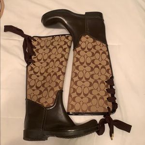 Coach Rain Boots size 7